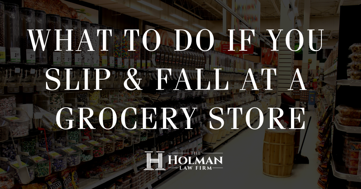What To Do If You Slip And Fall at a Grocery Store