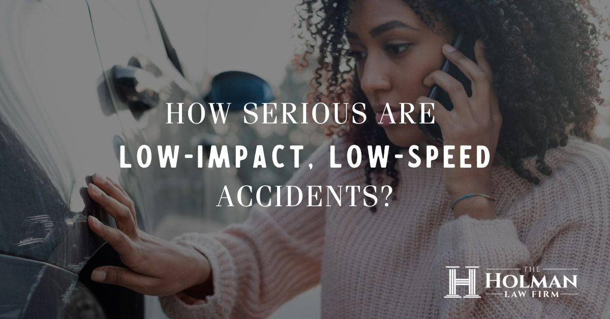 How serious are low-impact low-speed accidents?