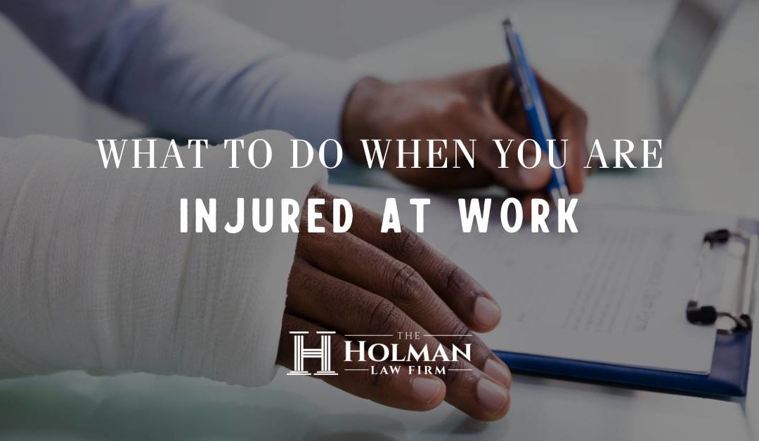 What to do When You are Injured at Work