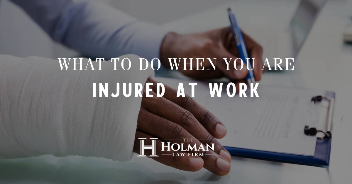 What to do When You are Injured at Work