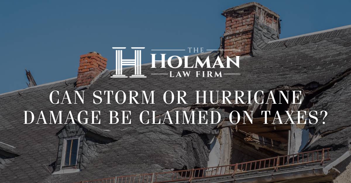 Can Storm or Hurricane Damage be Claimed on Taxes?
