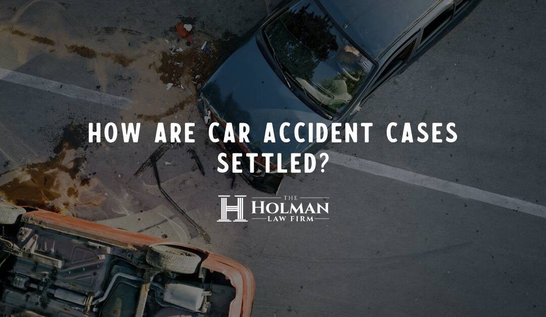 How are car accident cases settled?